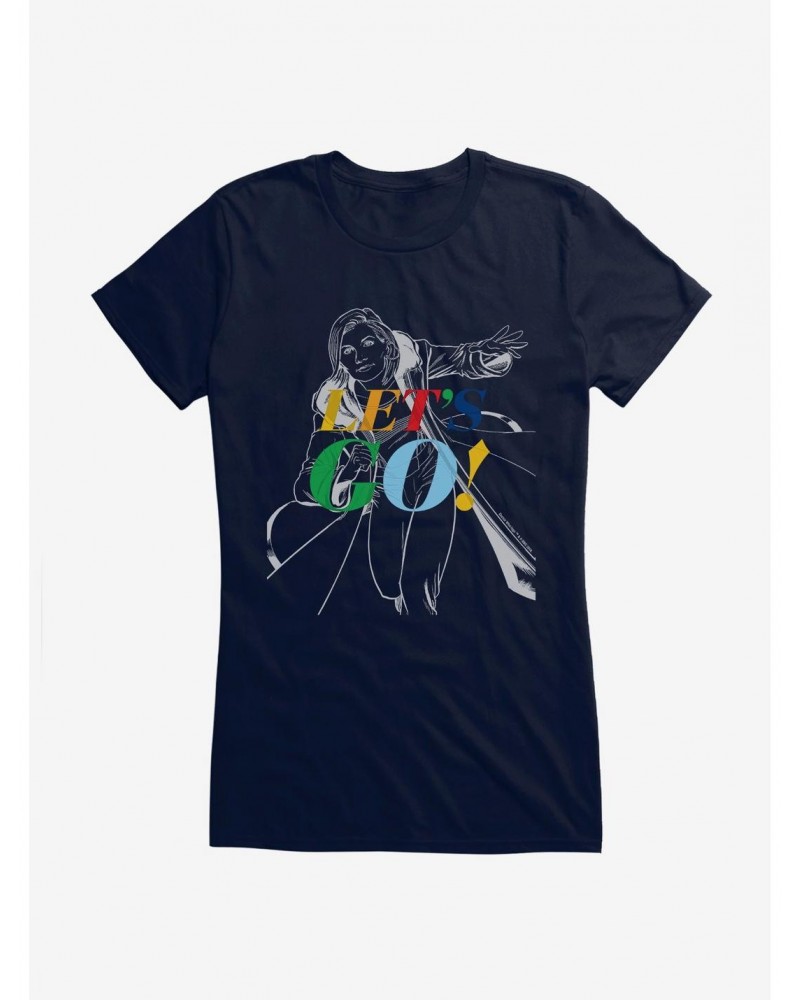 Doctor Who The Thirteenth Doctor Let's Go! Girls T-Shirt $11.70 T-Shirts