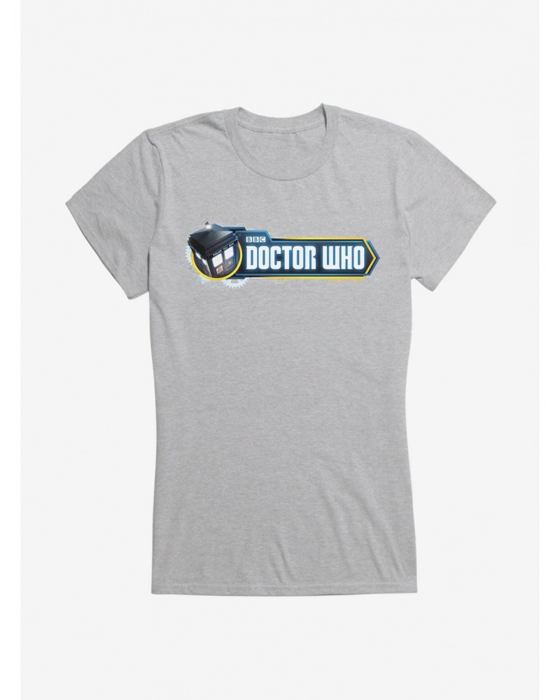 Doctor Who TARDIS Episode Title Card Girls T-Shirt $10.21 T-Shirts