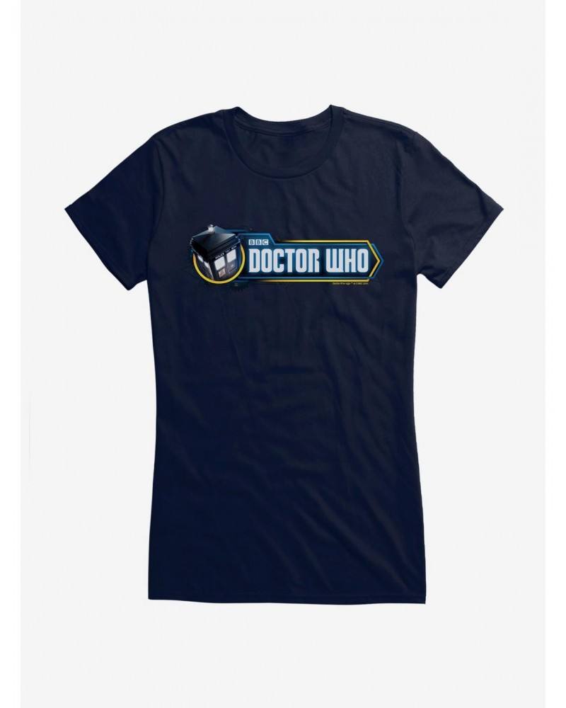 Doctor Who TARDIS Episode Title Card Girls T-Shirt $10.21 T-Shirts