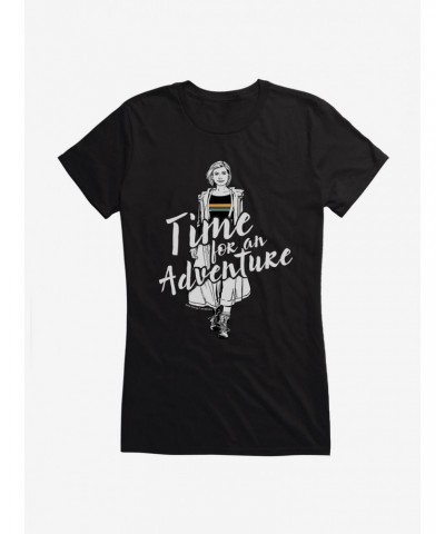 Doctor Who The Thirteenth Doctor Time For An Adventure Girls T-Shirt $7.97 T-Shirts