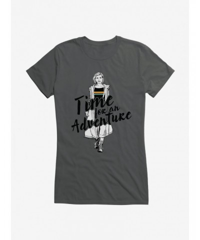 Doctor Who The Thirteenth Doctor Time For An Adventure Girls T-Shirt $7.97 T-Shirts