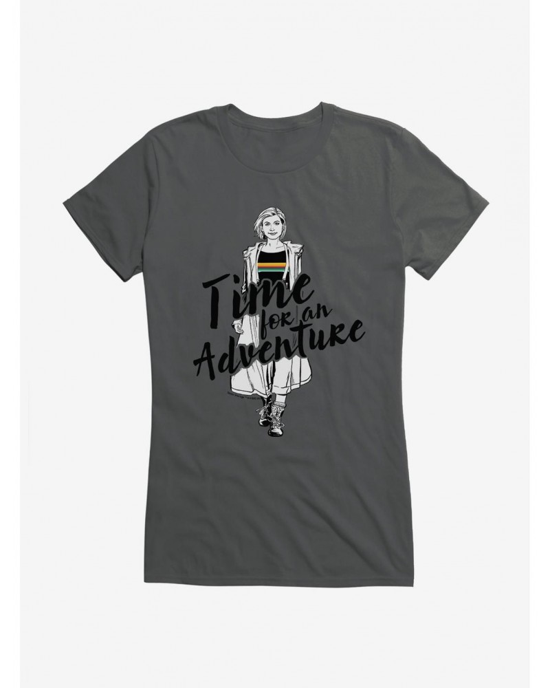 Doctor Who The Thirteenth Doctor Time For An Adventure Girls T-Shirt $7.97 T-Shirts