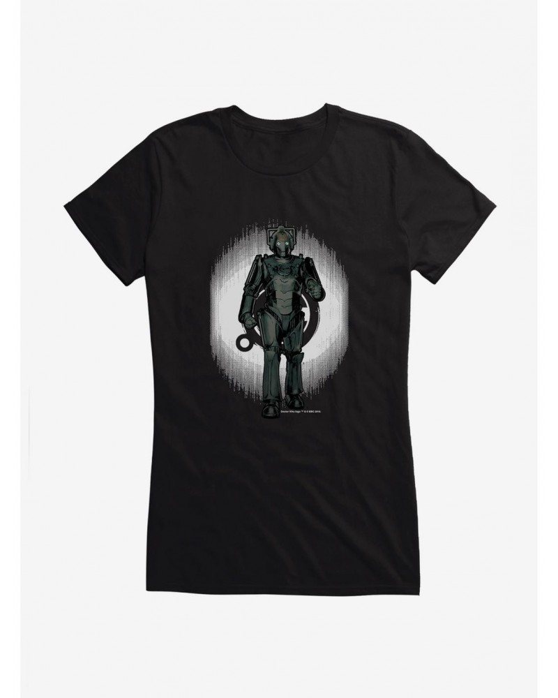 Doctor Who Cybermen Distorted Emblem Girls T-Shirt $9.46 T-Shirts