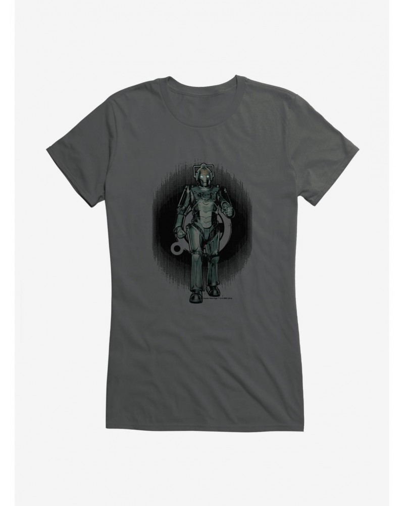 Doctor Who Cybermen Distorted Emblem Girls T-Shirt $9.46 T-Shirts