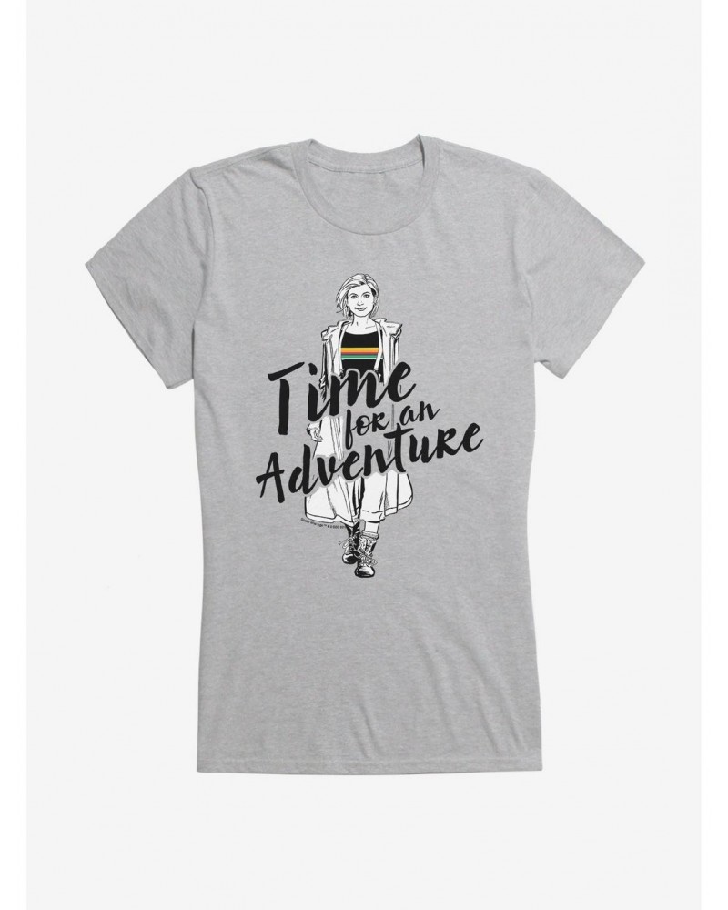 Doctor Who The Thirteenth Doctor Time For An Adventure Girls T-Shirt $7.97 T-Shirts