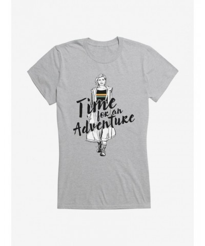 Doctor Who The Thirteenth Doctor Time For An Adventure Girls T-Shirt $7.97 T-Shirts