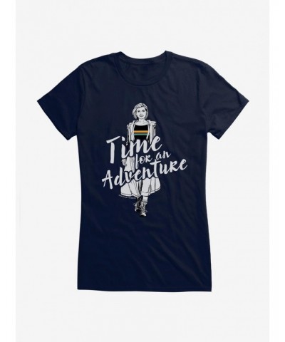 Doctor Who The Thirteenth Doctor Time For An Adventure Girls T-Shirt $7.97 T-Shirts