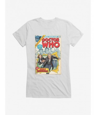 Doctor Who Twelfth Doctor Deadly Regeneration Comic Girls T-Shirt $11.70 T-Shirts