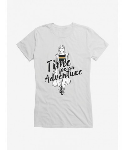 Doctor Who The Thirteenth Doctor Time For An Adventure Girls T-Shirt $7.97 T-Shirts