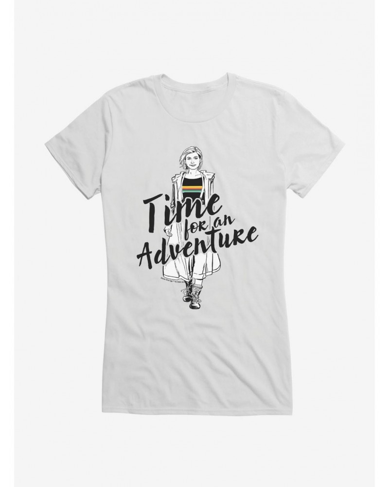 Doctor Who The Thirteenth Doctor Time For An Adventure Girls T-Shirt $7.97 T-Shirts