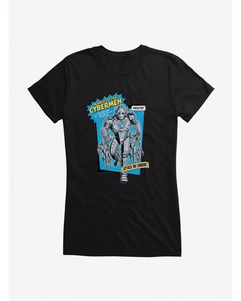 Doctor Who Cybermen March Of The Cybermen Girls T-Shirt $8.47 T-Shirts