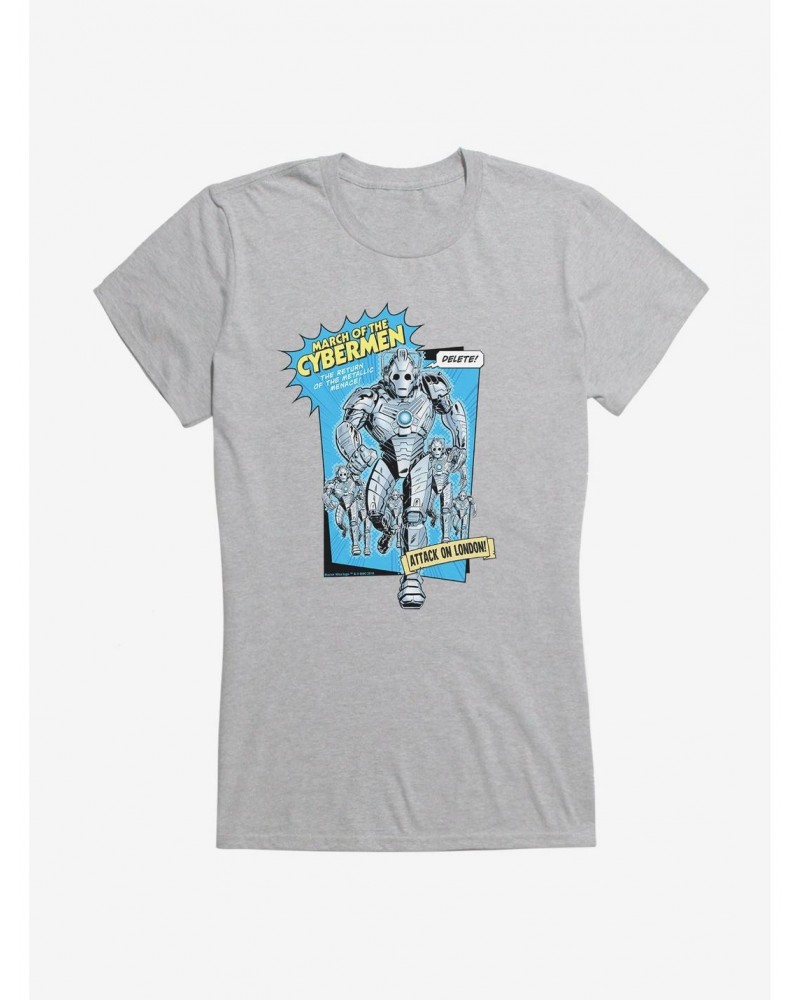 Doctor Who Cybermen March Of The Cybermen Girls T-Shirt $8.47 T-Shirts