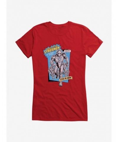 Doctor Who Cybermen March Of The Cybermen Girls T-Shirt $8.47 T-Shirts