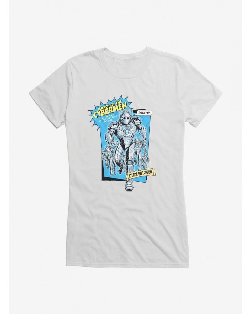 Doctor Who Cybermen March Of The Cybermen Girls T-Shirt $8.47 T-Shirts