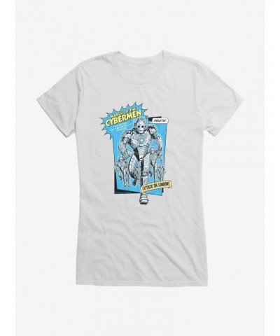 Doctor Who Cybermen March Of The Cybermen Girls T-Shirt $8.47 T-Shirts