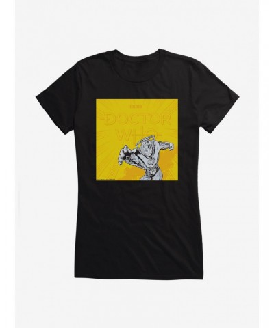 Doctor Who Cybermen Yellow Logo Girls T-Shirt $9.21 T-Shirts