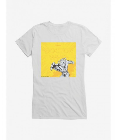 Doctor Who Cybermen Yellow Logo Girls T-Shirt $9.21 T-Shirts