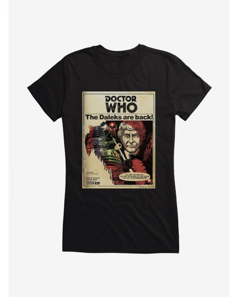 Doctor Who Annual Third Doctor Girls T-Shirt $11.70 T-Shirts