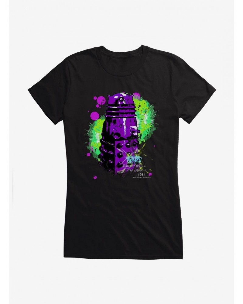 Doctor Who Neon Tardis Girls T-Shirt $8.22 T-Shirts