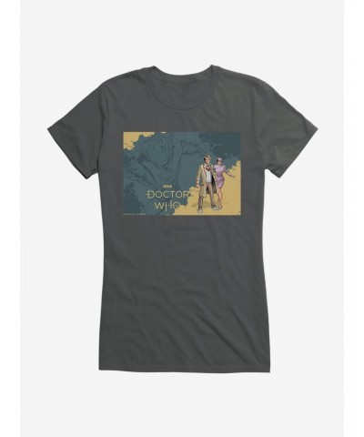 Doctor Who The Fifth Doctor And Tegan Girls T-Shirt $12.45 T-Shirts