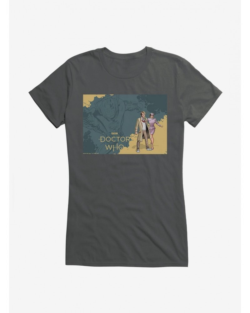 Doctor Who The Fifth Doctor And Tegan Girls T-Shirt $12.45 T-Shirts