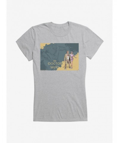 Doctor Who The Fifth Doctor And Tegan Girls T-Shirt $12.45 T-Shirts