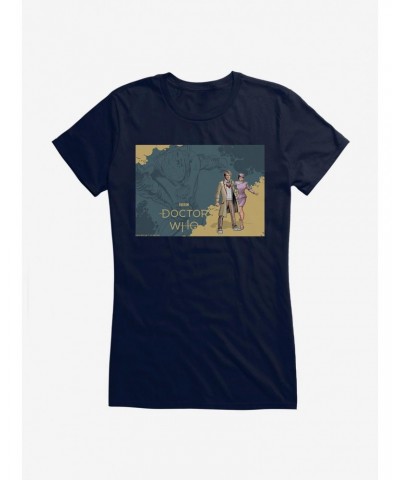 Doctor Who The Fifth Doctor And Tegan Girls T-Shirt $12.45 T-Shirts