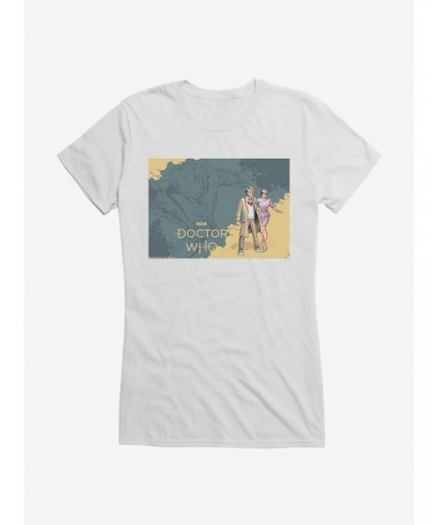 Doctor Who The Fifth Doctor And Tegan Girls T-Shirt $12.45 T-Shirts