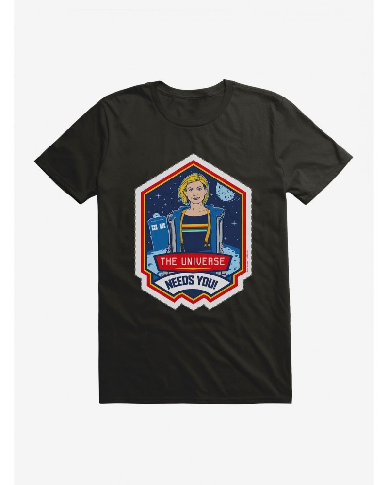 Doctor Who Thirteenth Doctor Universe Needs You Badge T-Shirt $8.13 T-Shirts