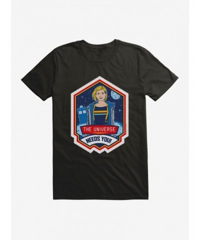 Doctor Who Thirteenth Doctor Universe Needs You Badge T-Shirt $8.13 T-Shirts