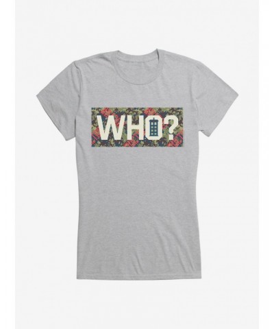 Doctor Who TARDIS Who? Girls T-Shirt $7.72 T-Shirts