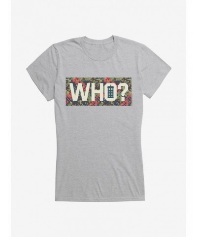 Doctor Who TARDIS Who? Girls T-Shirt $7.72 T-Shirts