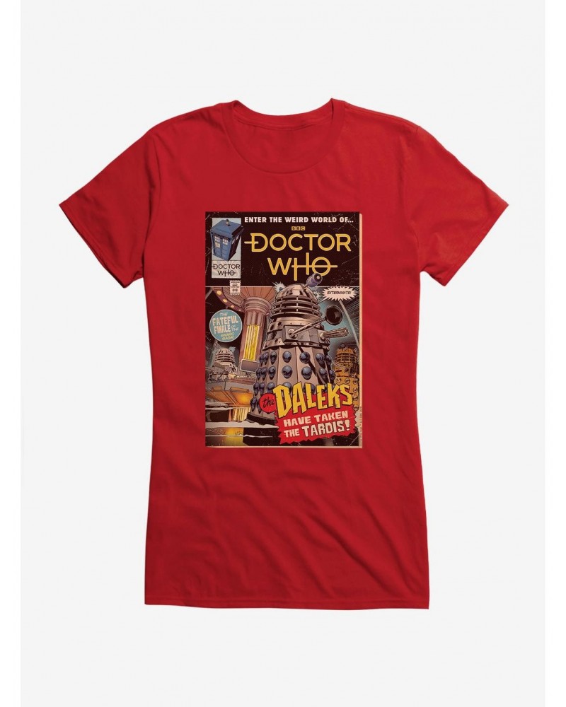 Doctor Who Daleks Takeover Comic Cover Girls T-Shirt $8.47 T-Shirts