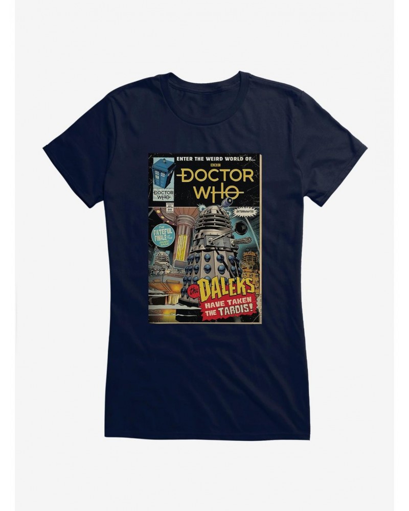 Doctor Who Daleks Takeover Comic Cover Girls T-Shirt $8.47 T-Shirts