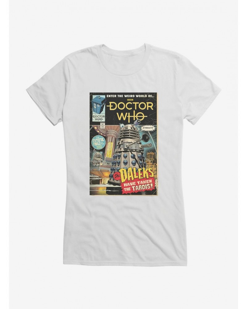 Doctor Who Daleks Takeover Comic Cover Girls T-Shirt $8.47 T-Shirts