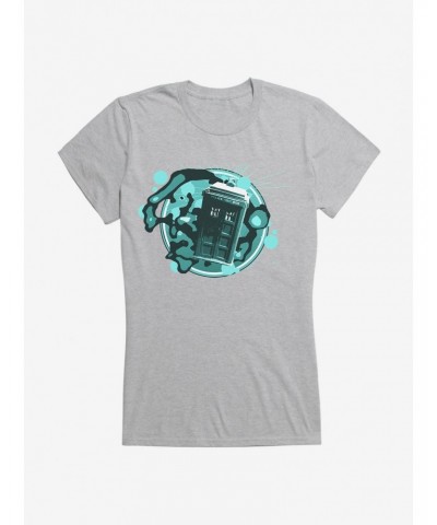 Doctor Who TARDIS Timey Wimey Girls T-Shirt $12.45 T-Shirts