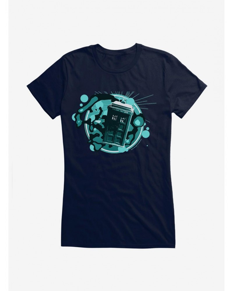 Doctor Who TARDIS Timey Wimey Girls T-Shirt $12.45 T-Shirts