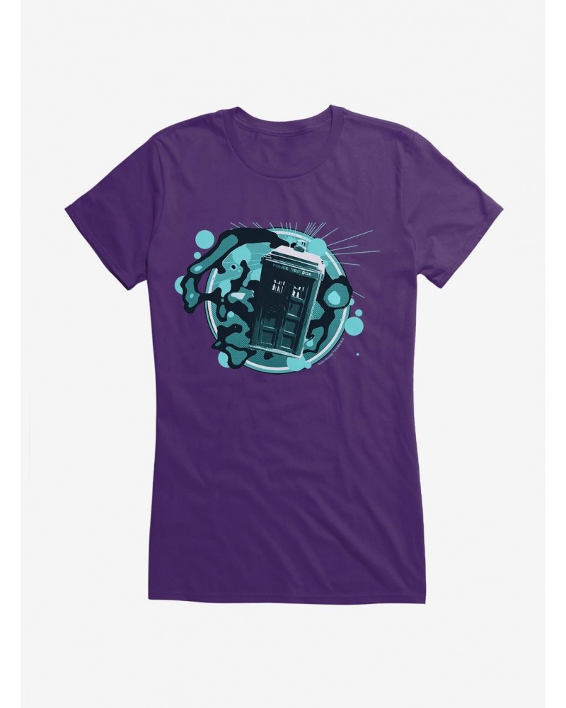 Doctor Who TARDIS Timey Wimey Girls T-Shirt $12.45 T-Shirts