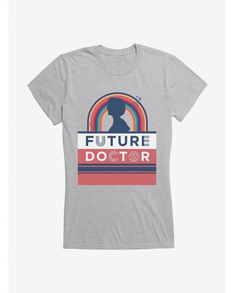 Doctor Who Thirteenth Doctor Future Doctor Silhouette Girls T-Shirt $11.21 T-Shirts