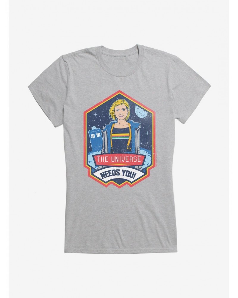 Doctor Who TARDIS Thirteenth Doctor Needed Girls T-Shirt $8.47 T-Shirts