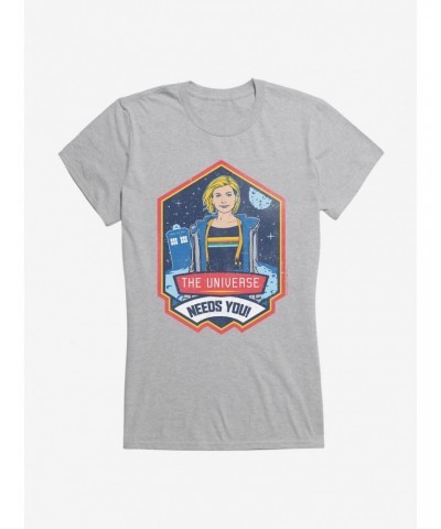 Doctor Who TARDIS Thirteenth Doctor Needed Girls T-Shirt $8.47 T-Shirts