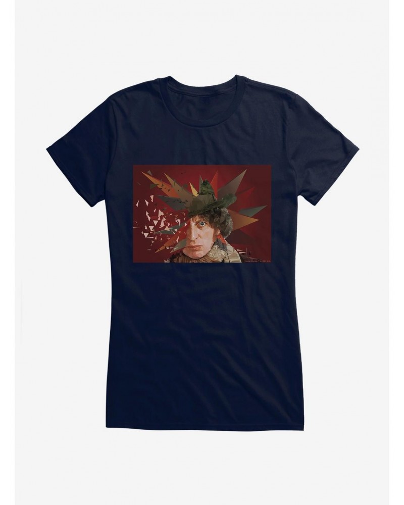 Doctor Who The Fourth Doctor Geometric Art Girls T-Shirt $9.96 T-Shirts