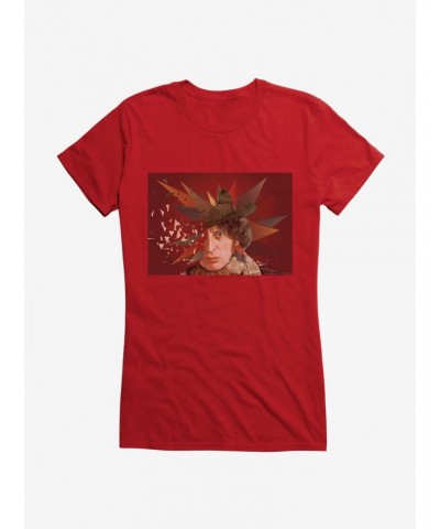 Doctor Who The Fourth Doctor Geometric Art Girls T-Shirt $9.96 T-Shirts