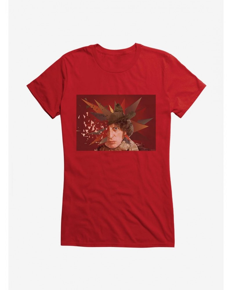 Doctor Who The Fourth Doctor Geometric Art Girls T-Shirt $9.96 T-Shirts