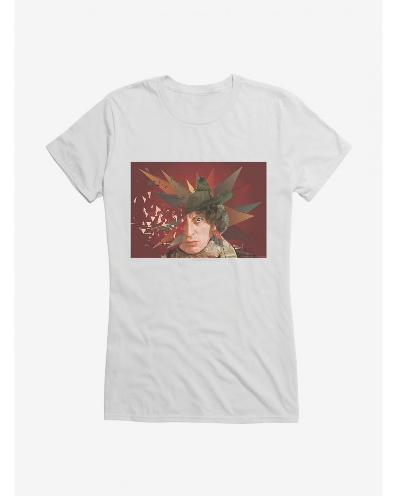 Doctor Who The Fourth Doctor Geometric Art Girls T-Shirt $9.96 T-Shirts