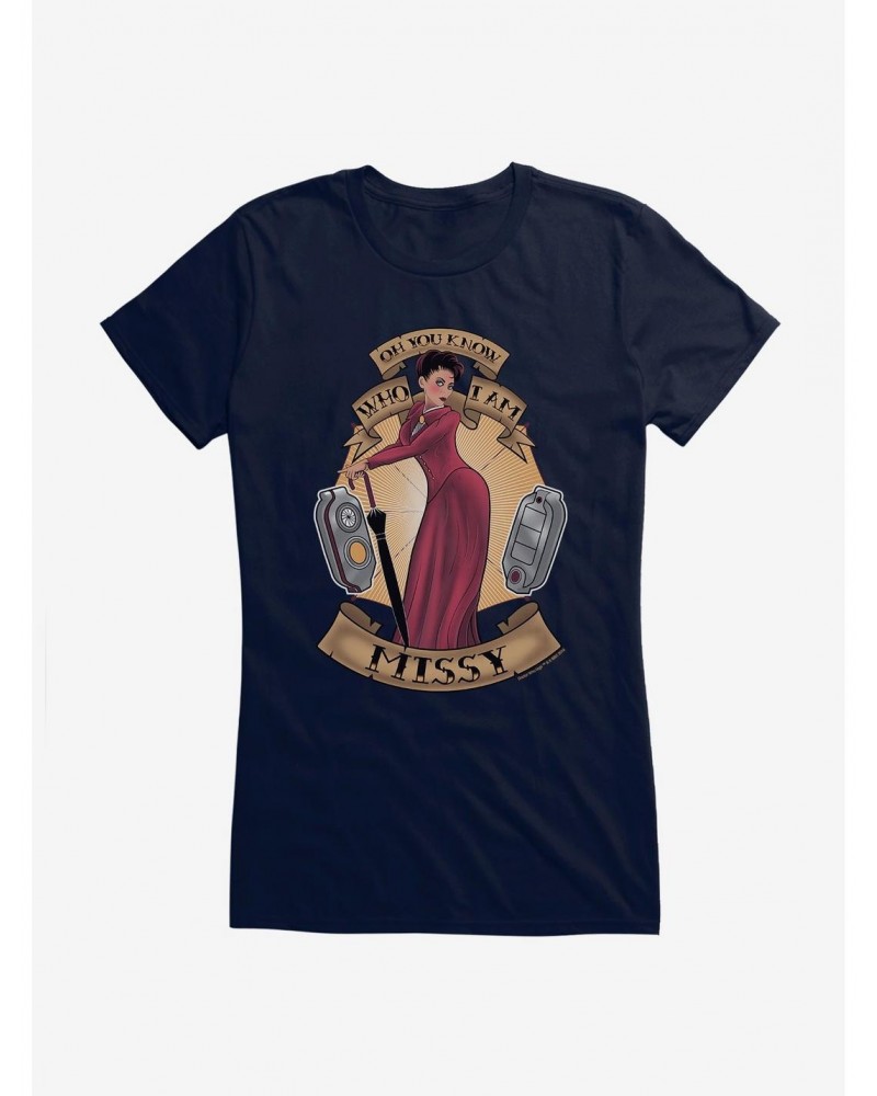 Doctor Who Oh You Know Who I Am Girls T-Shirt $9.21 T-Shirts