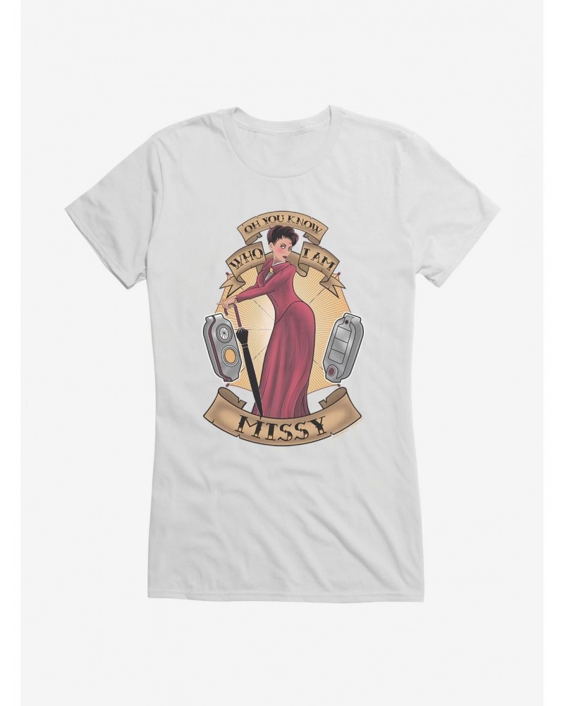 Doctor Who Oh You Know Who I Am Girls T-Shirt $9.21 T-Shirts