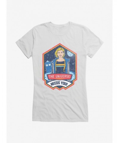 Doctor Who TARDIS Thirteenth Doctor Needed Girls T-Shirt $8.47 T-Shirts