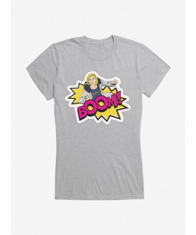 Doctor Who Thirteenth Doctor Boom Badge Girls T-Shirt $8.47 T-Shirts