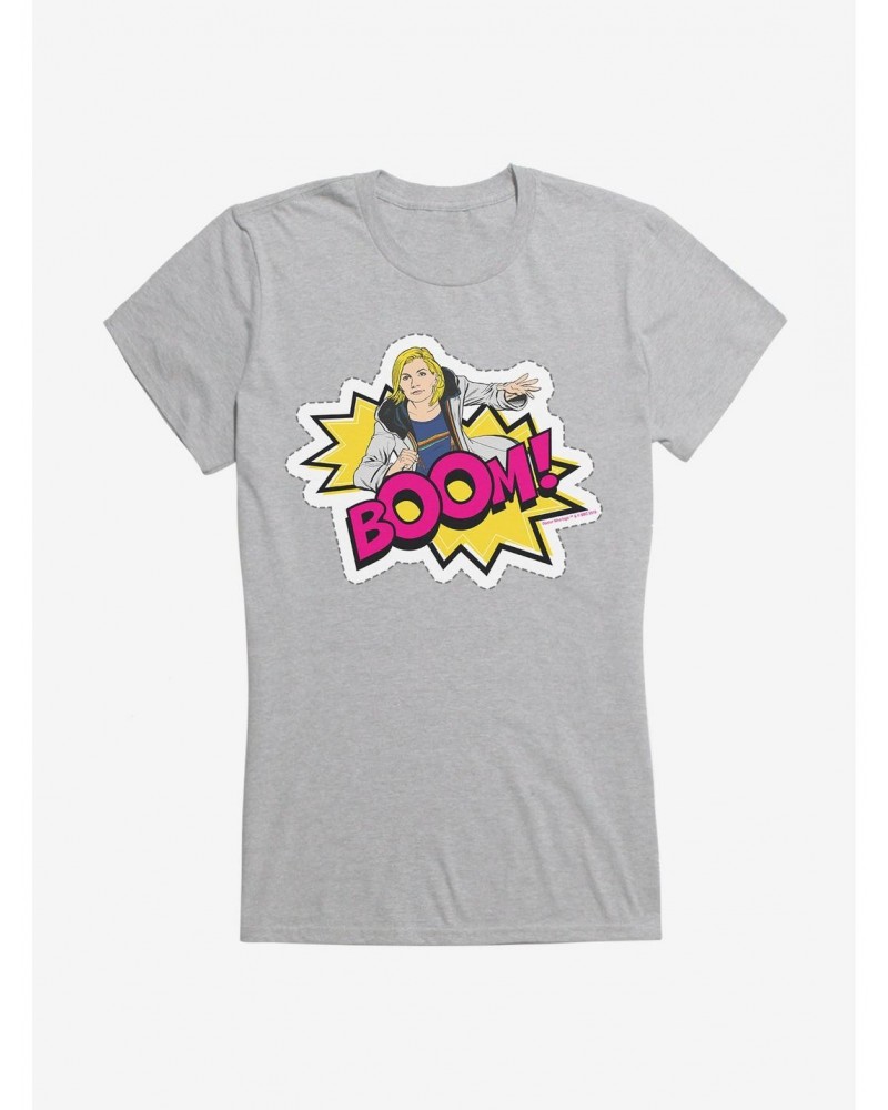 Doctor Who Thirteenth Doctor Boom Badge Girls T-Shirt $8.47 T-Shirts